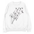 Dandelion Boston Terrier Flower Floral Bostie Tree Women Crewneck Sweatshirt, novelty gifts, funny gifts