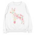Floral FLower Boston Terrier Mom Grandma Women Crewneck Sweatshirt, novelty gifts, funny gifts