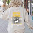 Anatomy Of Boston Terrier Dog Lover Women's Sweatshirt Back Print Sand