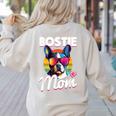 Boston Terrier Bostie Dog Breed Pet Bostie Mom Women's Sweatshirt Back Print Sand
