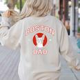 Boston Terrier Dad Dog Father For Men Women Kids Women's Sweatshirt Back Print Sand