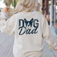 Boston Terrier Dog Dad Women's Sweatshirt Back Print Sand