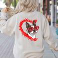 Boston Terrier Dog Mom Dad Valentine’s Day Pet Lover For Men Women Kids Women's Sweatshirt Back Print Sand