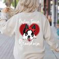 Boston Terrier Grandma Dog Owner Boston Terrier For Men Women Women's Sweatshirt Back Print Sand