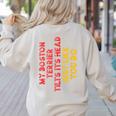 Boston Terrier Mom Dad Dog Lover Owner Women Men Women's Sweatshirt Back Print Sand