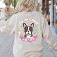Boston Terrier Mom Mother's Day Women's Sweatshirt Back Print Sand
