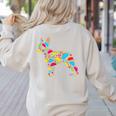 Boston Terrier Tacos Mexican Cinco De Mayo Taco Women's Sweatshirt Back Print Sand