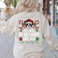 Most Likely Decorate Her Boston Terrier Dog Ugly Christmas Women's Sweatshirt Back Print Sand
