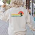 Retro Vintage Boston Terrier Dog Lover Boston Terrier Mom Women's Sweatshirt Back Print Sand