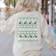 Ugly Sweater Boston Terrier Dog Christmas Dog Lover Xmas Men Women Kids Women's Sweatshirt Back Print Sand