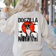 Vintage Japanese Dogzilla Boston Terrier Women's Sweatshirt Back Print Sand