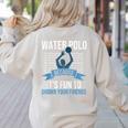 Water Polo Because It's Fun To Drown Your Friends Waterpolo Women's Sweatshirt Back Print Sand