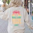 Worlds Best Boston Terrier Aunt Women's Sweatshirt Back Print Sand