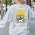 Anatomy Of Boston Terrier Dog Lover Women's Sweatshirt Back Print Ash