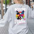 Boston Terrier Bostie Dog Breed Pet Bostie Mom Women's Sweatshirt Back Print Ash