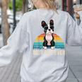 Boston Terrier Boston-Bulldog For Men Women Girls Kids Women's Sweatshirt Back Print Ash
