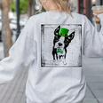 Cool Saint Patrick's Boston Terrier T Shirt For Dogs Lovers Women's Sweatshirt Back Print Ash