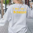 I Don't Give a Schnitzel T-Shirt Women's Sweatshirt Back Print Ash