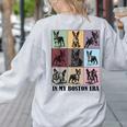 Funny Boston Terrier Quote In My Boston Terrier Era Cool Dog Men Women Women's Sweatshirt Back Print Ash