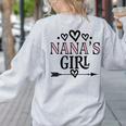 Granddaughter Nanas Girl Women's Sweatshirt Back Print Ash