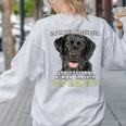 Labrador Retriever Lab Professional Human Trainer Women's Sweatshirt Back Print Ash