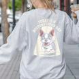 Today Is A Boston Terrier Day Cute Dog Lover Cartoon Women's Sweatshirt Back Print Ash