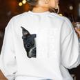 Best Dog Dad Ever Boston Terrier Dog Lover For Dad Men Women Girls Kids Women's Sweatshirt Back Print White
