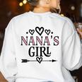 Granddaughter Nanas Girl Women's Sweatshirt Back Print White