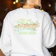 Heidelberg Germany Art Men Women Women's Sweatshirt Back Print White