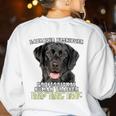 Labrador Retriever Lab Professional Human Trainer Women's Sweatshirt Back Print White