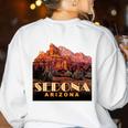 Sedona s Sedona Arizona Shirts T-Shirt Women's Sweatshirt Back Print White