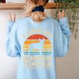 I Like My Boston Terrier And Maybe Like 3 People Dog Lover Women's Sweatshirt Back Print Light Blue