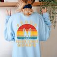 Proud Boston Terrier Dad Dog Owner Fathers Day Men Women Kids Women's Sweatshirt Back Print Light Blue