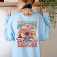 Sedona Arizona Nature Hiking Mountains Outdoors Vintage Women's Sweatshirt Back Print Light Blue