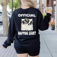 Boston Terrier Dog Official Sleepshirt Pajamas Nightgown For Men Women Kids Women's Sweatshirt Back Print Black
