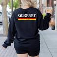 Germany Vintage Women's Sweatshirt Back Print Black