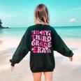 In My Third Grade Era Teachers Women Back To School Girls Women&#x27;s Sweatshirt Back Print Forest Green