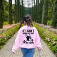 Boston Terrier If I Can't Bring My Dog I'm Not Going Men Women Kids Women's Sweatshirt Back Print Light Pink