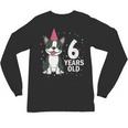 6 Years Old Birthday Boston Terrier Dog Lover 6th Party Kid Unisex Long Sleeve T-Shirt, trending gift