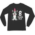 8 Years Old Birthday Boston Terrier Dog Lover 8th Party Kid Unisex Long Sleeve T-Shirt, trending gift