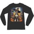 Aesthetic Halloween Boston Terrier Dog Witch Pumpkin For Men Women Kids Unisex Long Sleeve T-Shirt, trending gift