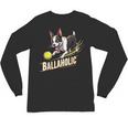 Ballaholic Boston Terrier Dog Chasing Bostie Ball Unisex Long Sleeve T-Shirt, trending gift