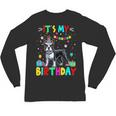 My Birthday Colorful Costume Boston Terrier Party Unisex Long Sleeve T-Shirt, trending gift