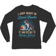 Boston Terrier American Gentleman Bibliophile Book Lover Unisex Long Sleeve T-Shirt, trending gift