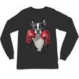 Boston Terrier Boxing Unisex Long Sleeve T-Shirt, trending gift