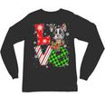 Boston Terrier Christmas Tree Lights Santa Dog Xmas For Men Women Kids Unisex Long Sleeve T-Shirt, trending gift