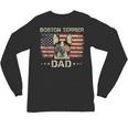 Boston Terrier Dad Dog Lovers American Flag 4th Of July For Women Men Unisex Long Sleeve T-Shirt, trending gift