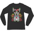 Boston Terrier Dia De Los Muertos Day Of The Dead Dog Skull For Men Women Kids Unisex Long Sleeve T-Shirt, trending gift
