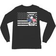 Boston Terrier Dog 4th Of July US American Flag Patriotic Unisex Long Sleeve T-Shirt, trending gift