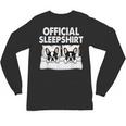 Boston Terrier Dog Official Sleep Pajamas Nightgown Unisex Long Sleeve T-Shirt, trending gift